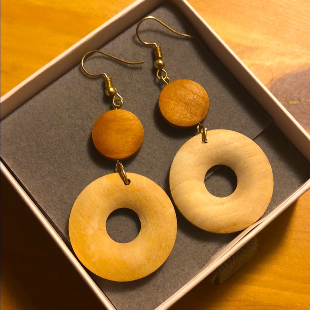 Wooden earrings
